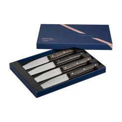 Opinel Coffret de 4 couteaux de table Facette Frêne sombre Hot