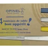 Opinel Coffret de 4 couteaux de table N°125 Bon Appétit Céleste Best