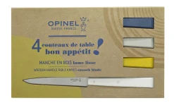 Opinel Coffret de 4 couteaux de table N°125 Bon Appétit Céleste Best