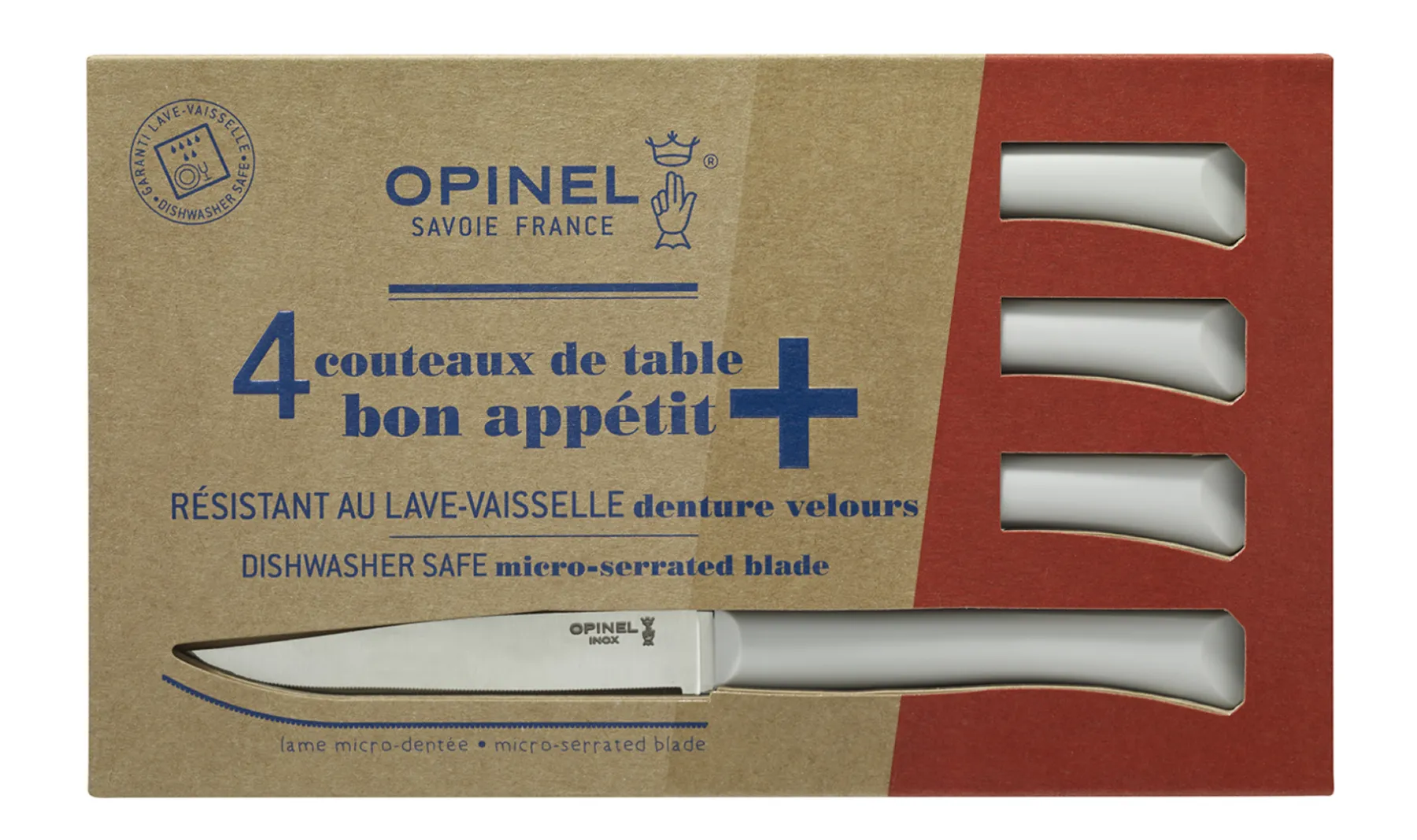 Opinel Coffret de 4 couteaux de table Bon Appétit + Nuage Outlet