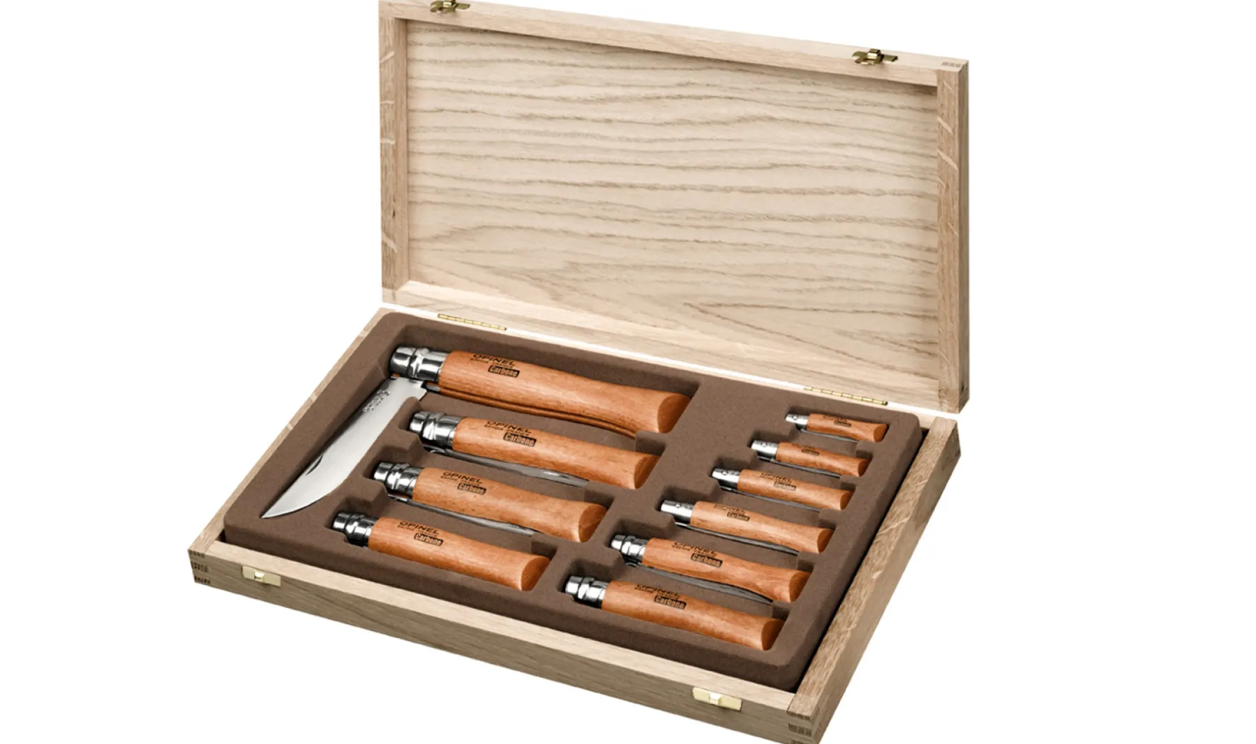 Opinel Collection 10 Couteaux Carbone New
