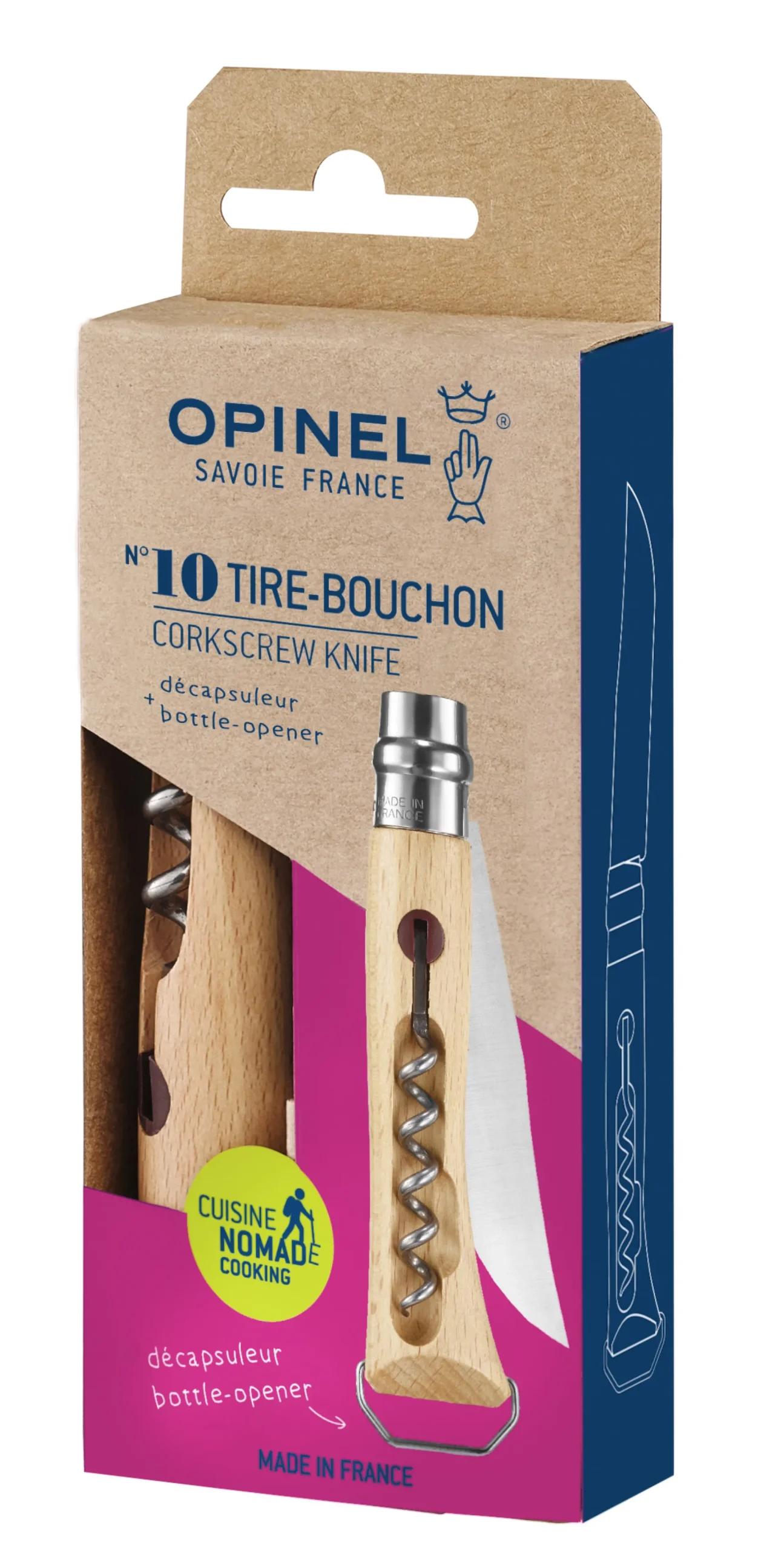 Opinel Couteau tire-bouchon décapsuleur N°10 Sale