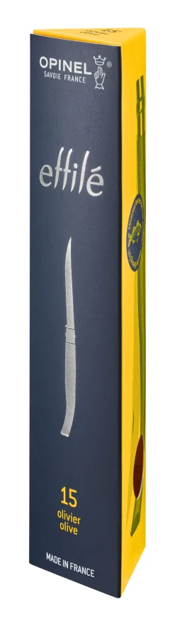 Opinel Effilé 15 Olivier - Nouvelle version Discount