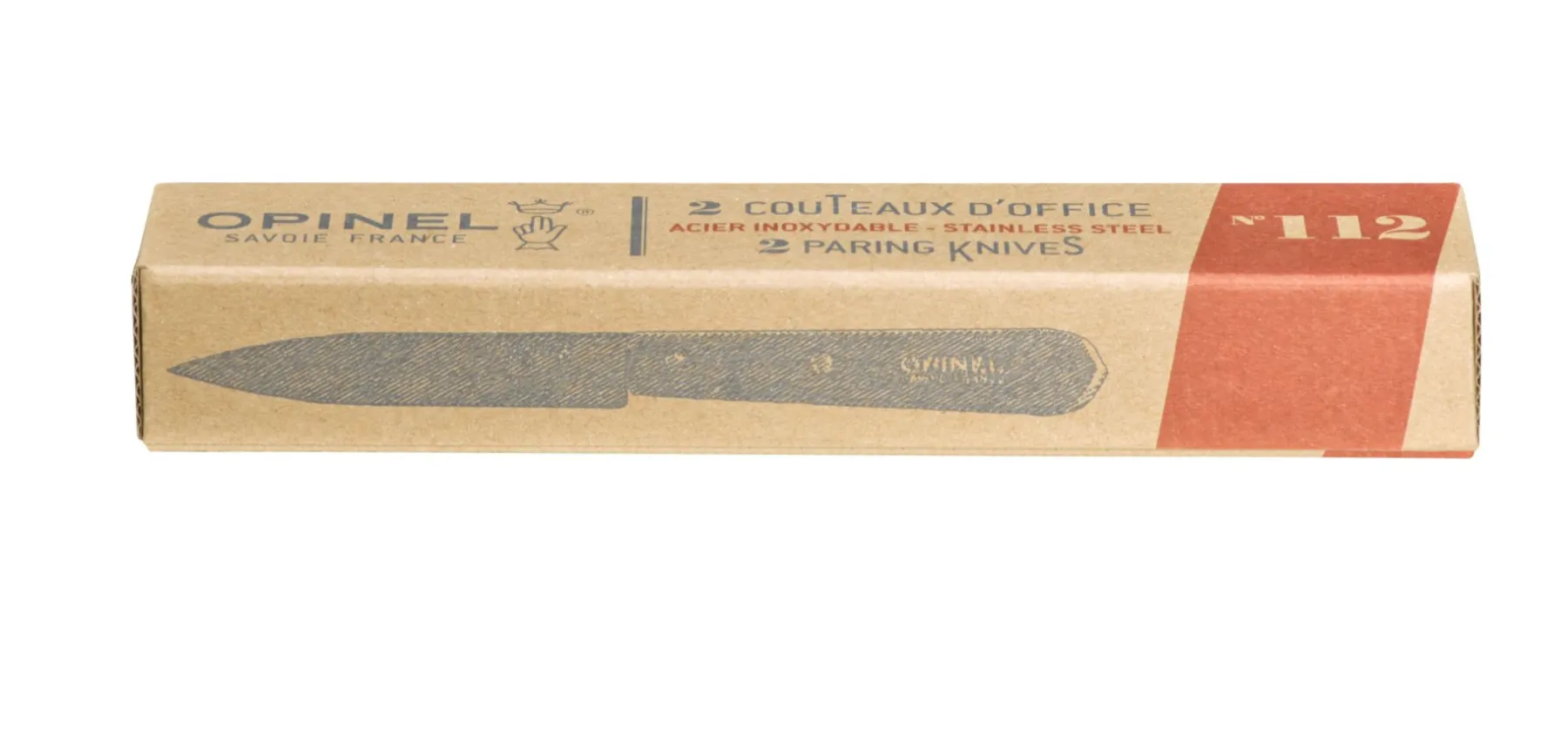 Opinel Lot de 2 Couteaux Office N°112 Naturel Best